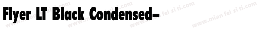 Flyer LT Black Condensed字体转换